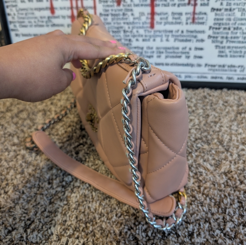 Nude Pink Flap Bag - Picture 5 of 12